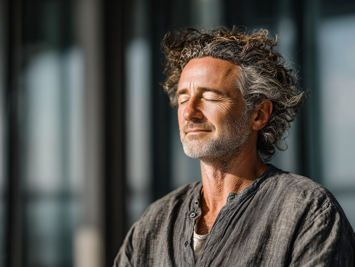 Чоловік виконує силові вправи